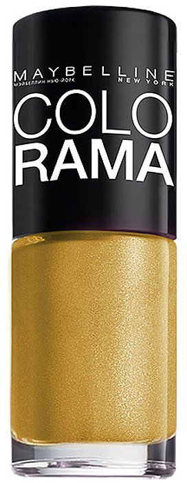 Maybelline New York Лак для ногтей Colorama, оттенок 108, Золотой песок, 7 млB2072503 Maybelline New York Лак для ногтей Colorama, оттенок 108, Золотой песок, 7 млB2072503Самая широкая палитра оттенков новых лаков Колорама.Яркие модные цвета с подиума. Новая формула лака Колорама обеспечивает стойкое покрытие и создает еще более дерзкий, насыщенный цвет, который не тускнеет. Усовершенствованная кисточка для более удобного и ровного нанесения, современная упаковка. Лак для ногтей Колорама не содержит формальдегида, дибутилфталата и толуола.