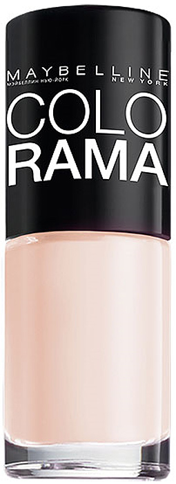 Maybelline New York Лак для ногтей Colorama, оттенок 31, Милкшейк, 7 млB2069003 Maybelline New York Лак для ногтей Colorama, оттенок 31, Милкшейк, 7 млB2069003Самая широкая палитра оттенков новых лаков Колорама.Яркие модные цвета с подиума. Новая формула лака Колорама обеспечивает стойкое покрытие и создает еще более дерзкий, насыщенный цвет, который не тускнеет. Усовершенствованная кисточка для более удобного и ровного нанесения, современная упаковка. Лак для ногтей Колорама не содержит формальдегида, дибутилфталата и толуола.