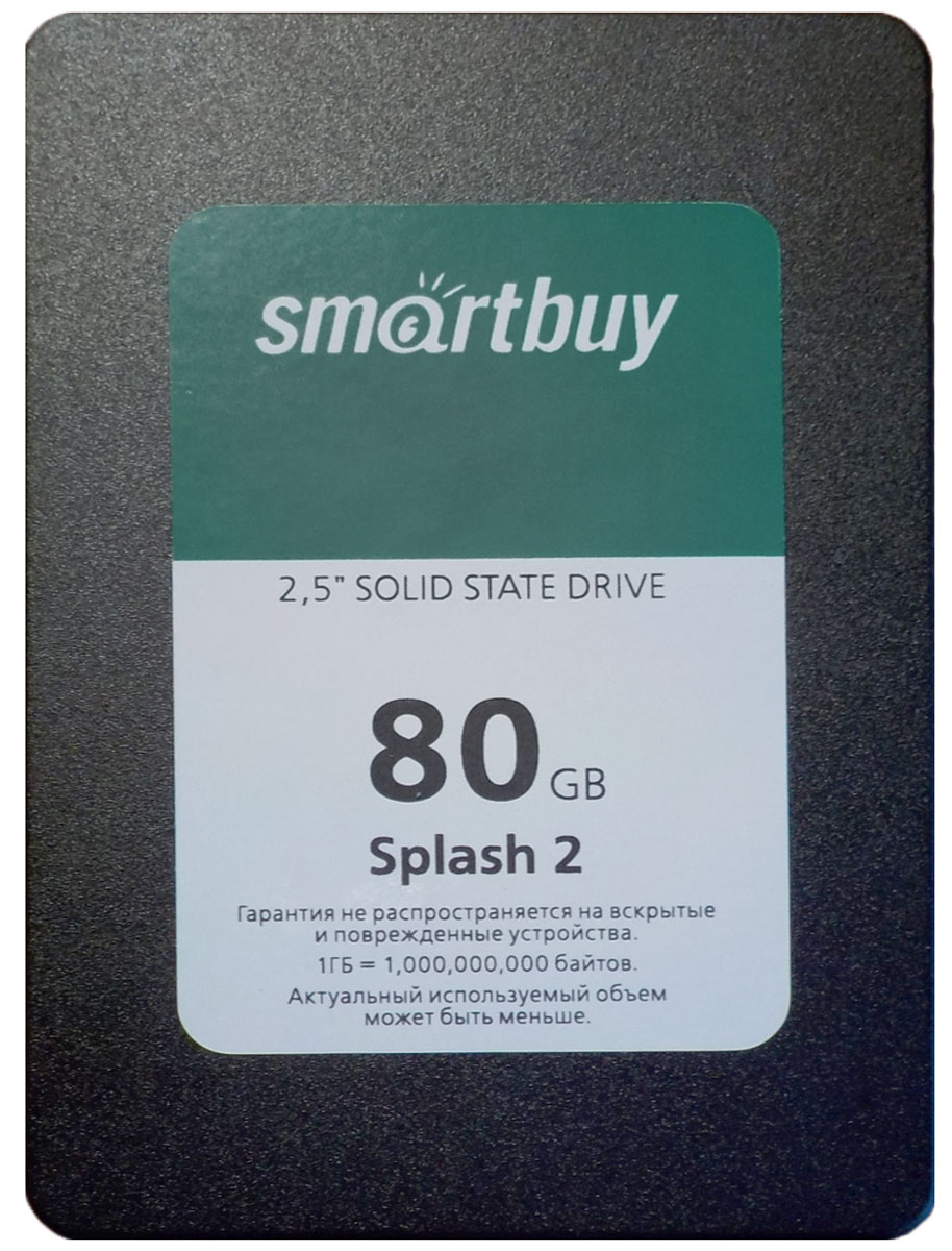 Smartbuy Splash 2 80GB SSD-накопитель (SB080GB-SPLH2-25SAT3)