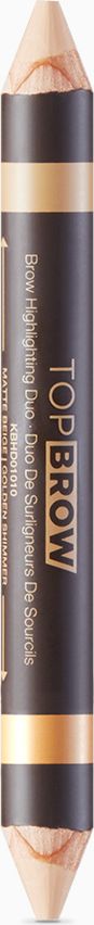 Kiss New York Professional Двойной хайлайтер для бровей Top browKBHD01 Kiss New York Professional Двойной хайлайтер для бровей Top browKBHD01Двойной хайлайтер для бровей: матовый беж и золотистое сияние. Двойной хайлайтер в матовой и шиммерной текстурах для подчеркивания формы бровей и скульптурирования лица. Благодаря нежной бархатистой текстуре карандаш- хайлайтер буквально скользит по коже. Пигмент наносится легко и равномерно. Хорошо держится, неплывет в течение дня. Уникальный продукт для моделирования формы глаз и бровей с насыщенной формулой воска и пудры. В формуле присутствуют воски растительного происхождения*карнауба,канделила)-для легкости нанесения массы на зоне глаз, в подбровном пространстве и для прорисовки века(подвижного и неподвижного). Микрокристаллический воск в хайлайтере-обеспечивает устойчивое покрытие и легкое сияние. Средняя плотность покрытия, насыщенный эффект.
