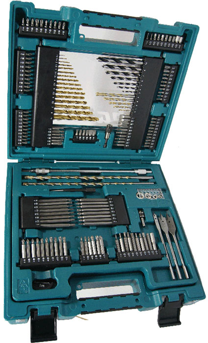 Набор оснастки Makita, 200 предметов168487 Набор оснастки Makita, 200 предметов168487Набор оснастки Makita предназначен для работы с резьбовыми соединениями, а также для строительных работ. Инструменты выполнены из высококачественной стали. Состав набора: Нож. Бокорезы. Пассатижи. Разводной гаечный ключ. Фонарик. Пилы кольцевые: 32 мм, 38 мм, 45 мм, 54 мм, 68 мм. Вал со сверлом. Зенкер. Кернер. Отвертка ручная. Биты разной длины: H3 x 2, H4 x 2, H5 x 2, H6 x 2, H8 x 2, PH0, PH1 x 2, PH3 x 2, PZ0, PZ1 x 2, PZ3 x 2, T10 x 2, T15 x 2, T20 x 2, T25 x 2, T40, T30 x 10, PH2 x 10, PZ2 x 10, SL0,6, SL0,8, SL1, SL1,2, SL1,6, SL0,5 x 2, SL0,6 x 2, SL0,8 x 2, SL1, SL1,2 x 2, SL1,6, PH0, PH1 x 2, PH3 x 2, PH4, PH0, PH1, PH2 x 2, PH3, PZ0, PZ1, PZ2 x 2, PZ3, T10, T15, T20, T25, T30 x 2, T10, T15, T20, T25, T40, H3, H4, H5, H6, H8, PZ0, PZ1 x 2, PZ3 x 2, PZ4, PH2 x 3, PZ2 x 3, T30 x 4. Магнитный держатель. Магнитный зажим. Сверла для дерева: 3 мм, 4 мм, 5 мм, 6 мм, 7 мм, 8 мм, 10 мм. Сверла для бетона: 3 мм, 4 мм, 5 мм, 6 мм, 8 мм х 300 мм, 10 мм х 300 мм. Сверла для металла: 1 мм, 1,5 мм, 2 мм, 2,5 мм, 3 мм, 3,2 мм, 3,5 мм, 4 мм, 4,5 мм, 5 мм, 5,5 мм, 6 мм, 6,5 мм, 7 мм, 8 мм, 10 мм. Рулетка. Измеритель диаметра. Перьевые сверла для дерева: 8 мм, 15 мм, 20 мм. Г-образный ключ. Глубиномеры: 3 мм, 5 мм, 8 мм, 10 мм. Уровень. Гибкий держатель бит. Головки торцевые: 5 мм, 6 мм, 7 мм, 8 мм, 9 мм, 10 мм, 11 мм, 13 мм.
