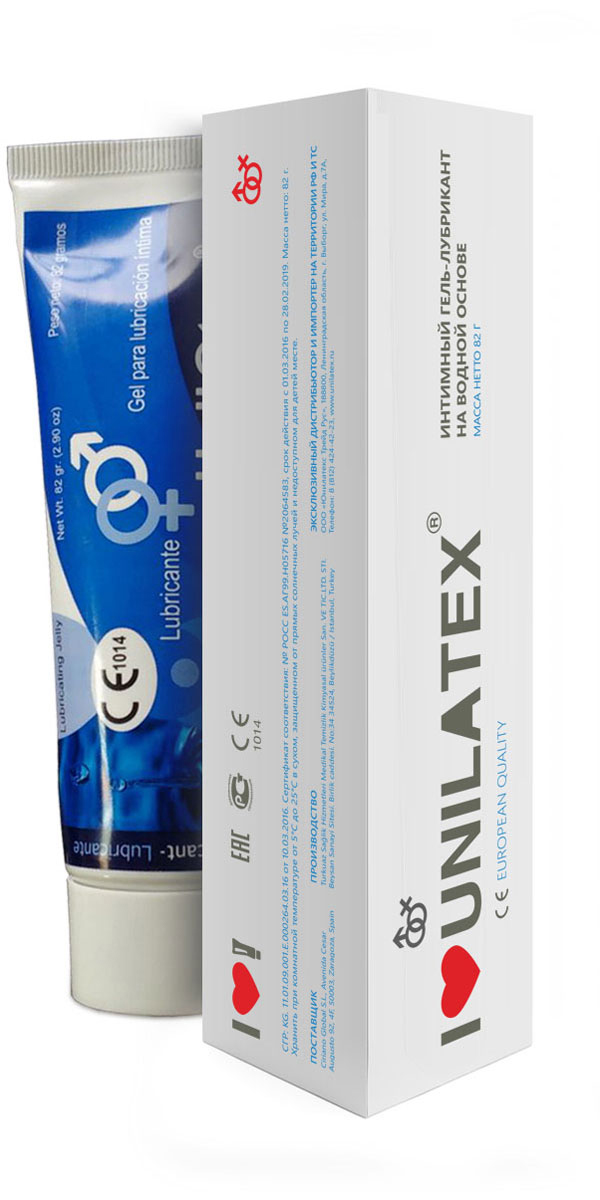 Unilatex Classic Интимный гель-лубрикант на водной основе, 80 мл
