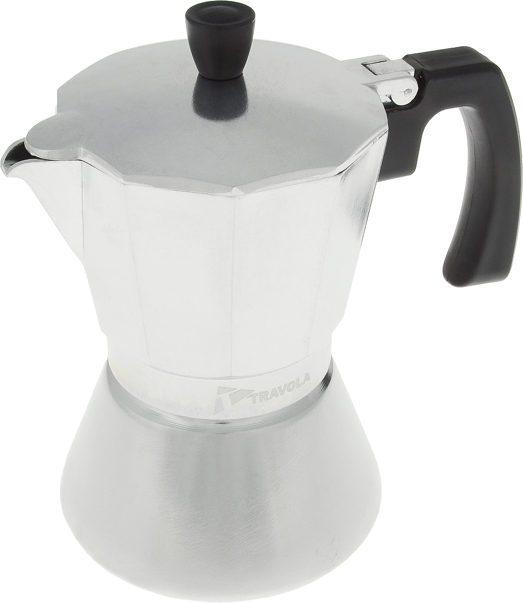 Кофеварка гейзерная Travola, на 6 чашек для индукционных плитXC45-6cups Кофеварка гейзерная Travola, на 6 чашек для индукционных плитXC45-6cupsКофеварка Travola идеально подходит для приготовления традиционного кофе. Кофеварка изготовлена из высококачественной нержавеющей стали и предназначена для индукционной плиты. Эргономичная рукоятка выполнена из жароупорного пластика, поэтому не обжигает руки. Кофеварка очень проста в использовании: - наполните основание водой, - насыпьте туда кофе, - закройте, - поставьте на плиту, - сварите кофе, - подавайте на стол. Объем рассчитан на приготовление шести чашек кофе. Стильный дизайн кофеварки Travola сделает ее ярким элементом интерьера вашей кухни.
