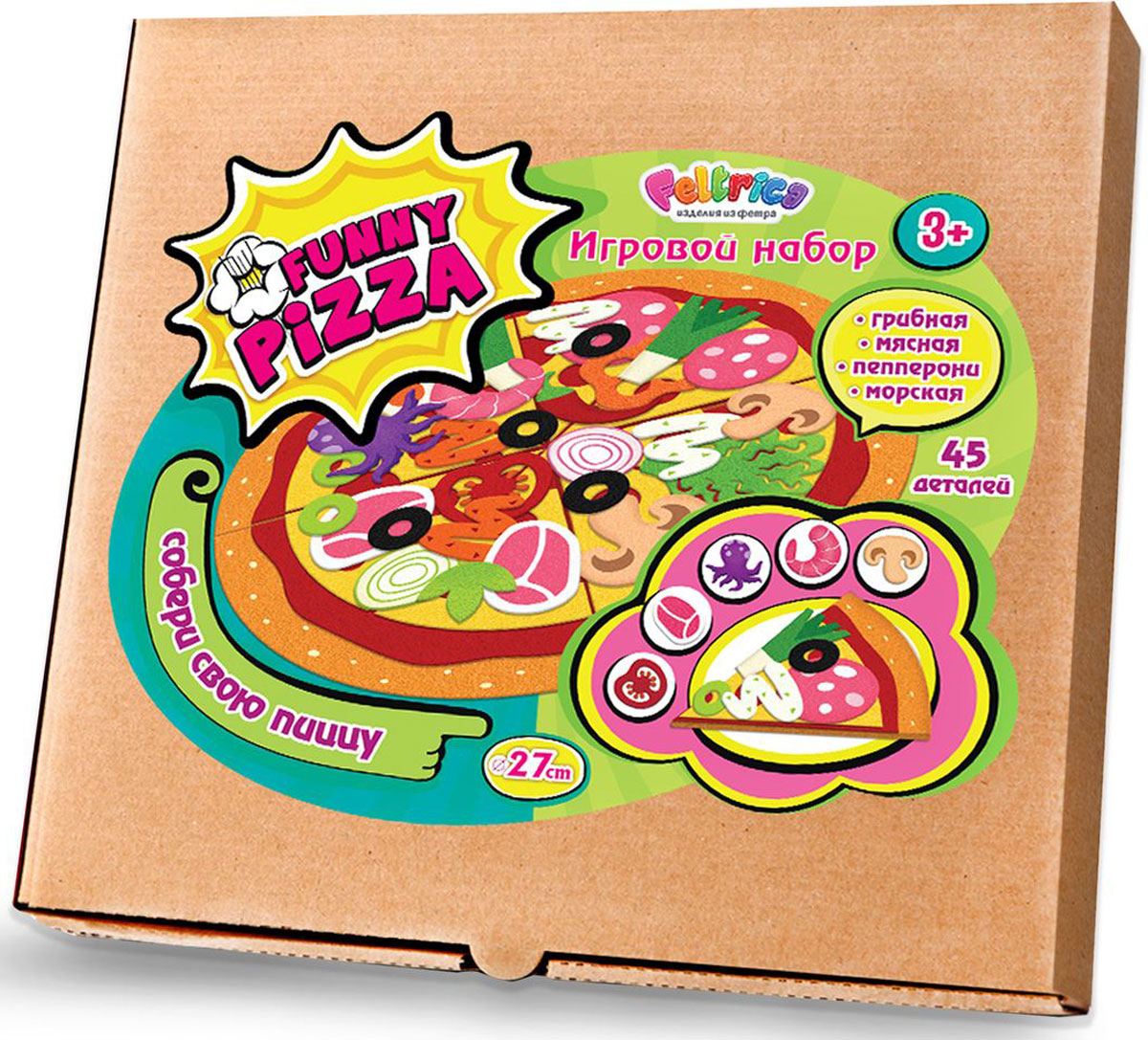 Feltrica Набор для 3D моделирования Пицца из фетра