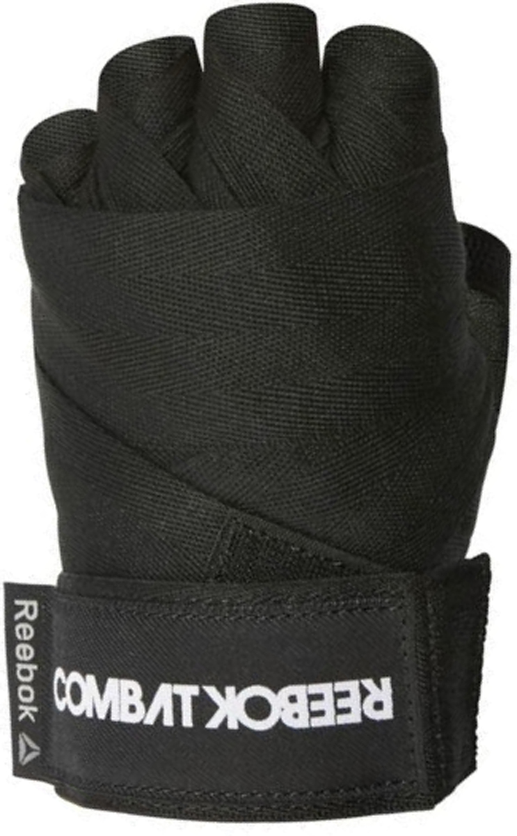 Бинты эластичные Reebok RNF Combat H-Wrap, цвет: черный, 450 см, 2 шт