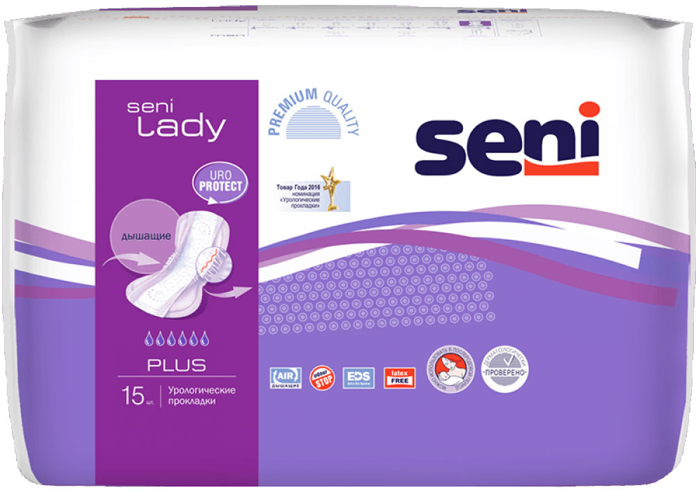 Seni Урологические прокладки для женщин Lady Plus 15 шт