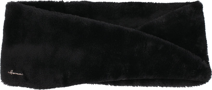 Шарф Herman, цвет: черный. TYRA W17. Размер 60 см х 22 см
