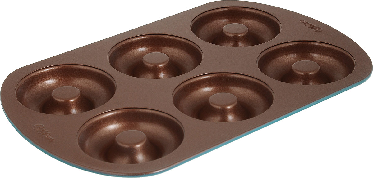 Форма для выпечки Wilton Пончики, 6 ячеекWLT-2105-7030 Форма для выпечки Wilton Пончики, 6 ячеекWLT-2105-7030Металлическая форма для выпечки Пончики, 6 ячеек