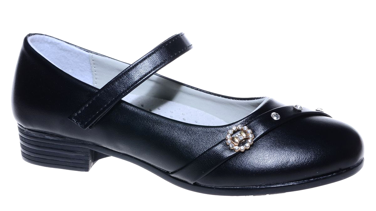 Туфли для девочки Мифер, цвет: черный. 7216K-1. Размер 34