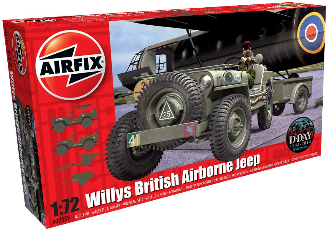 Airfix Модель военной техники Willys Jeep Trailer & Howitzer