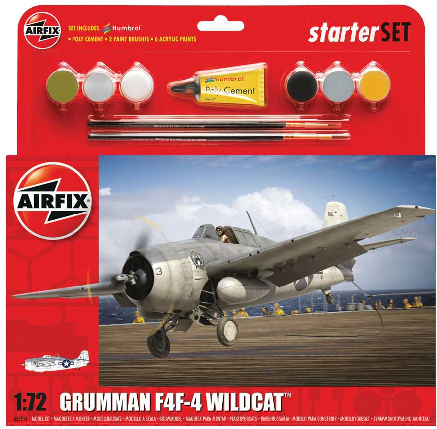 Airfix Авиамодель Grumman F4F-4 Wildcat
