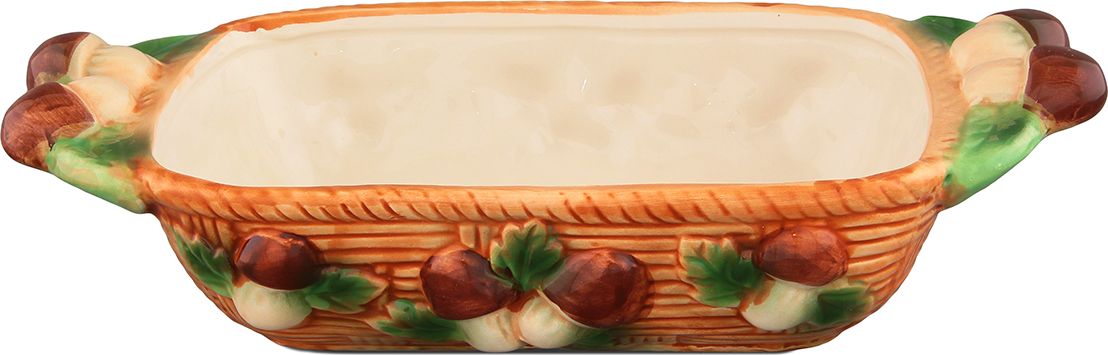 Блюдо Elan Gallery Грибы, 24 х 12,5 х 5 см110778 Блюдо Elan Gallery Грибы, 24 х 12,5 х 5 см110778Блюдо-шубница - это прекрасный вариант как для запекания, так и для последующей сервировки. Размер этого блюда подходит и для подачи горячего, и для приготовления и хранения слоеных салатов. Объем 500 мл.