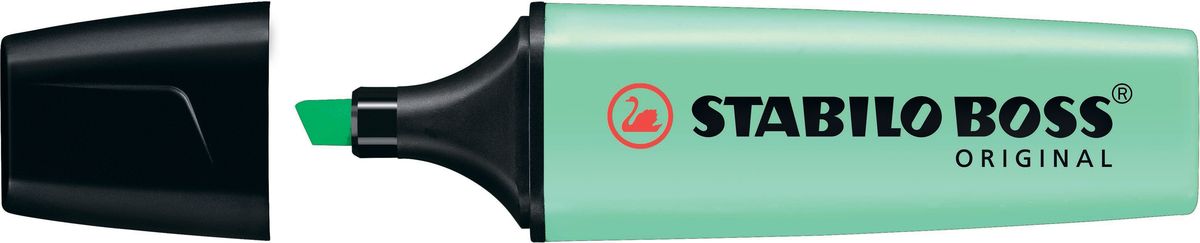 STABILO Текстовыделитель Boss Original Pastel цвет мятный70/116 STABILO Текстовыделитель Boss Original Pastel цвет мятный70/116Классика в пастельных тонах - модный тренд, который набирает обороты.STABILO BOSS Pastel – первый текстовыделитель на рынке качественных текстовыделителей, ориентированный на течение в индустрии моды, захватившее всех. Выполненный в спокойной цветовой гамме, STABILO BOSS Pastel предлагает свежее решение, превращаясь в стильный и актуальный аксессуар. Его краски ассоциируются с летом, солнцем теплом. Им можно выделять, писать, подчеркивать, рисовать! Помимо достойного дизайна, STABILO BOSS Pastel отличает безупречное качество. Текстовыделитель минимум 4 часа сохраняет работоспособность без колпачка, а при закрытом колпачке восстанавливает свои свойства! Непревзойденная длина линии позволяет выделить огромное количество информации. Высокая светостойкость чернил обеспечивает сохранность линий на долгие годы. Прочный, износоустойчивый наконечник гарантирует постоянство толщины линии на протяжении всего срока службы.