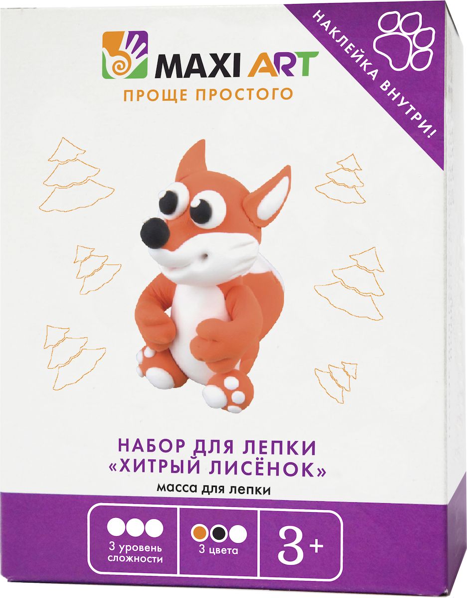 Maxi Art Набор для лепки Хитрый лисенок