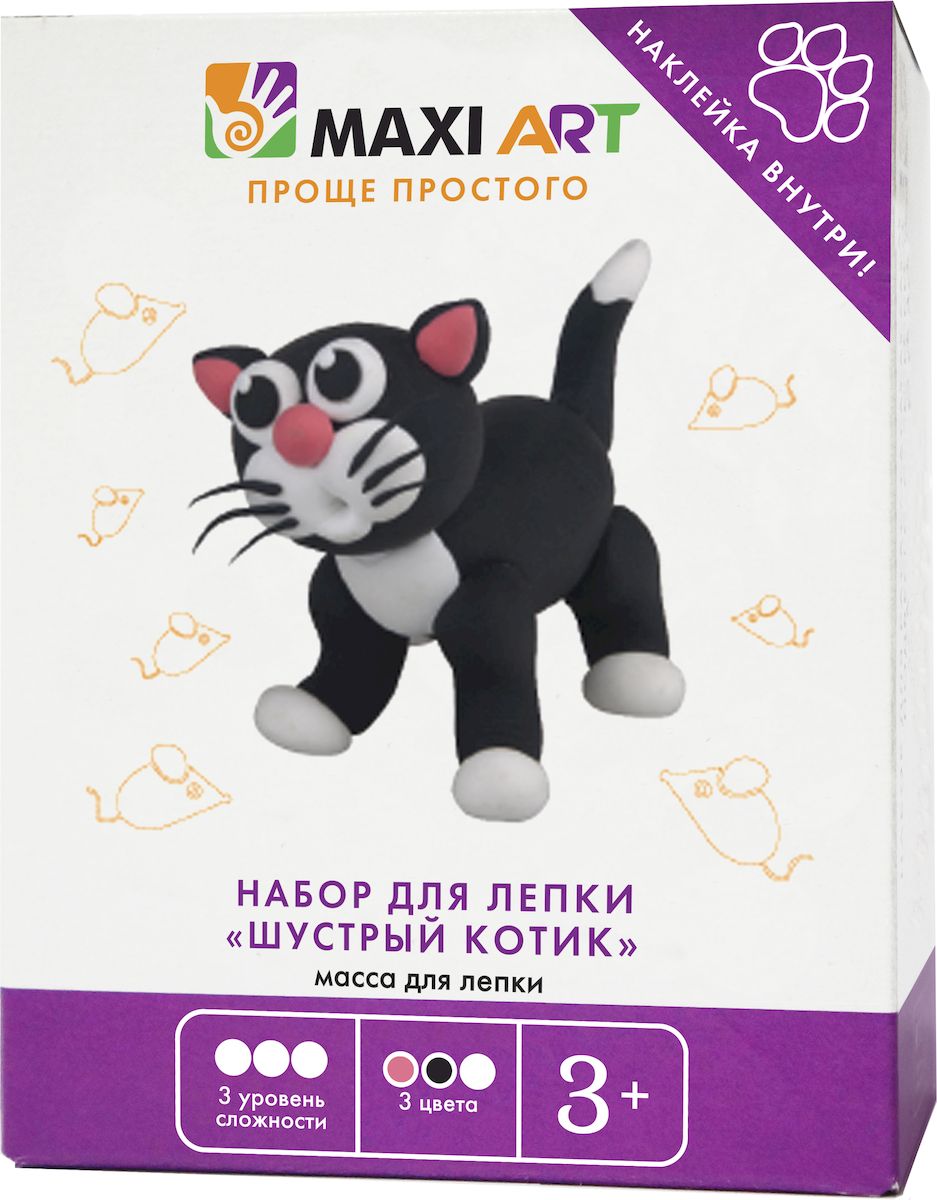 Maxi Art Набор для лепки Шустрый котик