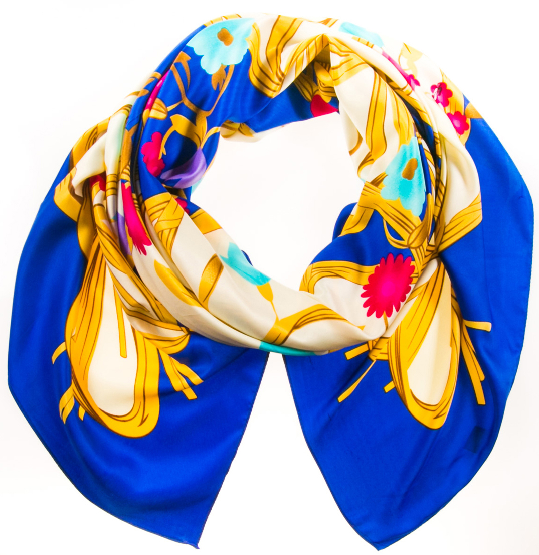Платок женский Vita Pelle, цвет: синий. K09P554478. Размер универсальный