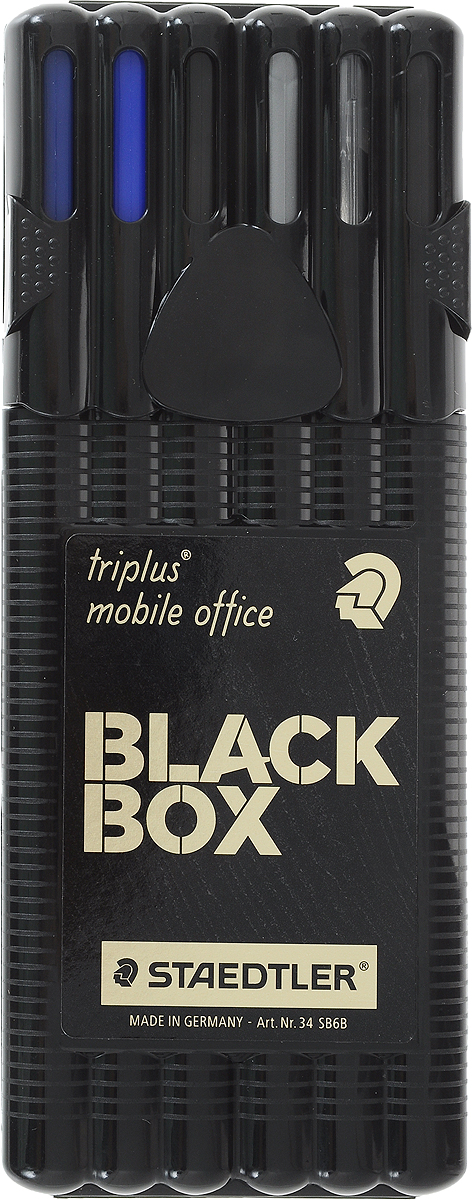 Staedtler Набор пишущих принадлежностей Triplus Mobil Black 6 предметов