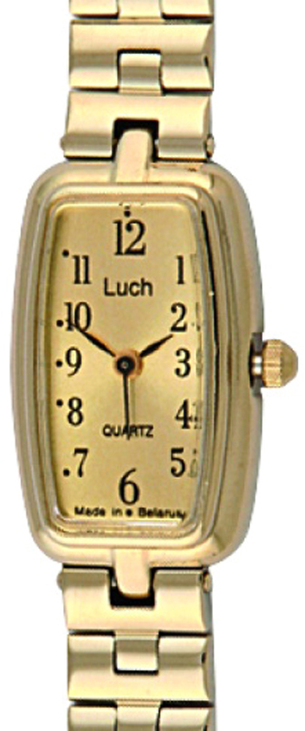 Часы наручные женские Луч, кварцевые, цвет: золотистый. 398357526