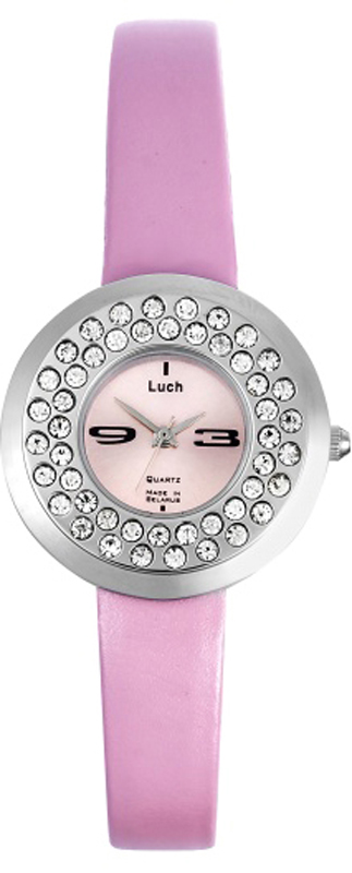 Часы наручные женские Луч, кварцевые, цвет: розовый. 72881027