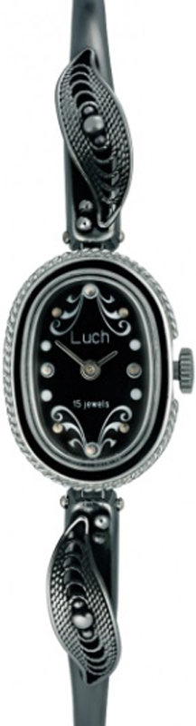 Часы наручные женские Луч, механические, цвет: черный. 9451096