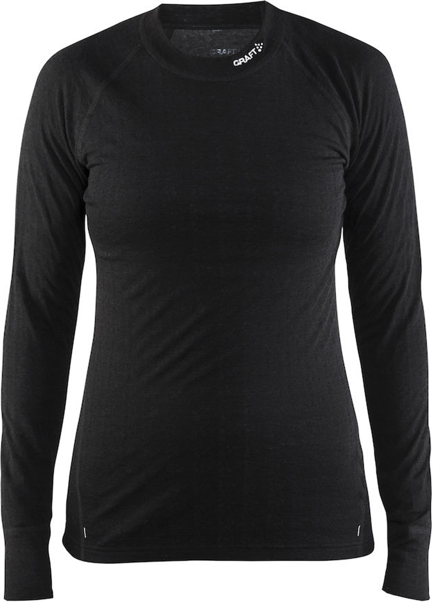 Термобелье кофта женская Craft Nordic Wool, цвет: черный. 1904113/9975. Размер M (46)