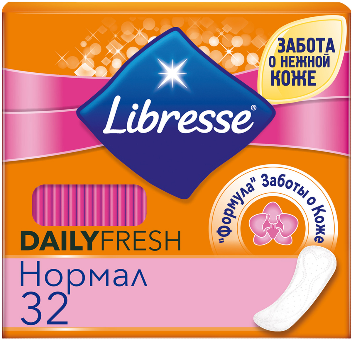 Libresse Прокладки ежедневные Dailyfresh Plus Normal в индивидуальной упаковке, 32 шт