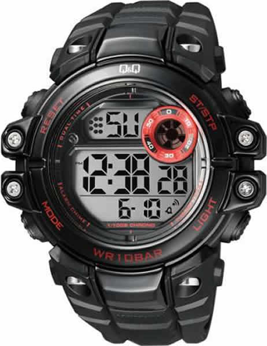 Наручные часы мужские Q & Q, цвет: черный. M151-001