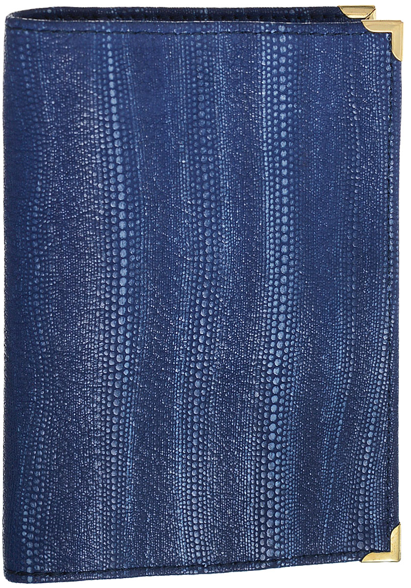 Обложка для документов женская Gaude, цвет: синий. 4650р га102