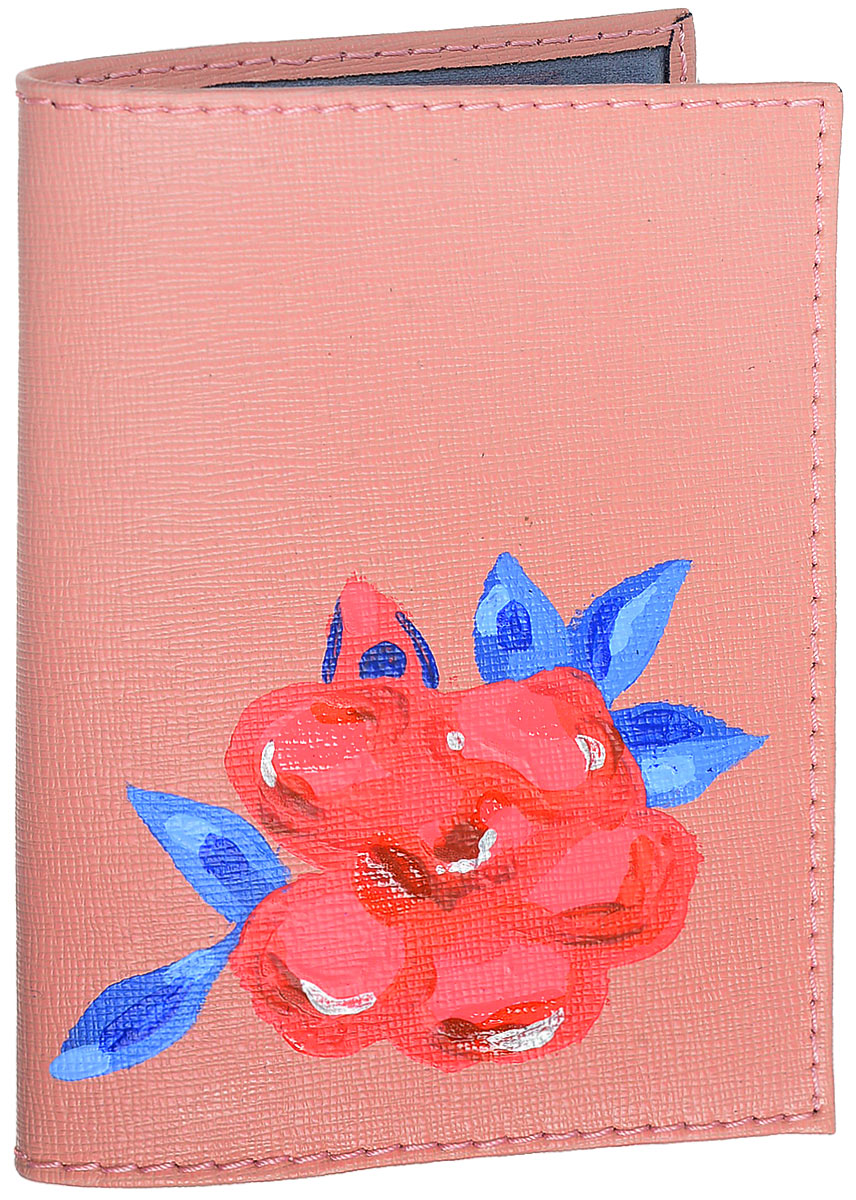 Обложка для документов женская Gaude, цвет: розовый. 4000ррс