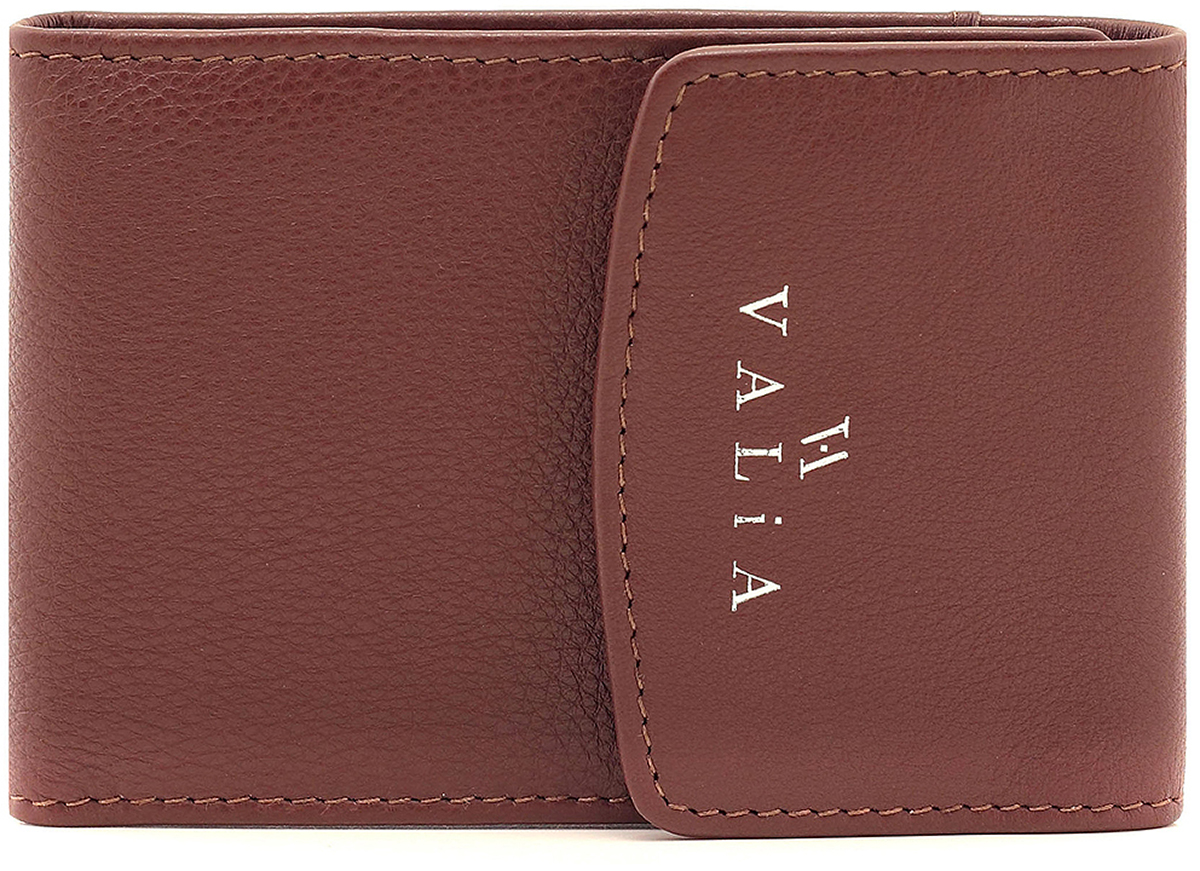 Футляр для кредитных карт женский Valia, цвет: коричневый. 02-6664/2