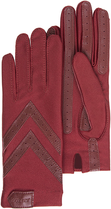 Перчатки женские Isotoner, цвет: красный. 23092-9518. Размер универсальный