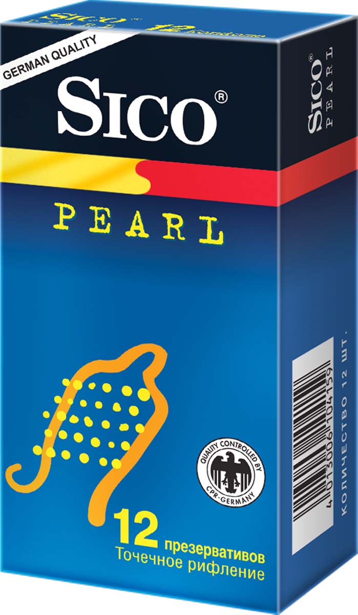 SICO Презервативы Pearl, точечное рифление, 12 шт