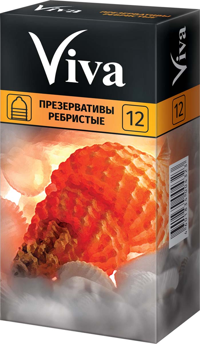 VIVA Презервативы Ребристые, 12 шт