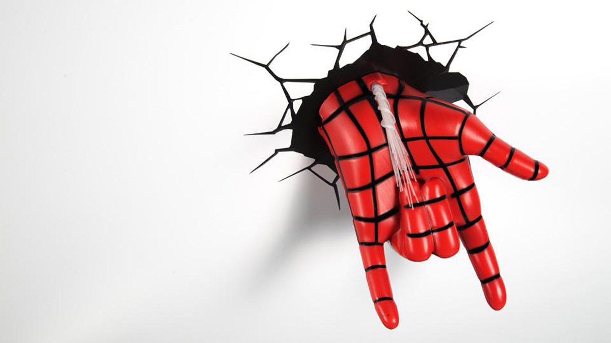 3DLightFX Настенный 3D cветильник Spiderman Hand