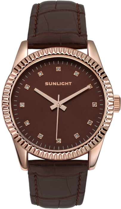 Часы наручные женские Sunlight, цвет: коричневый. S389ARC-01LC