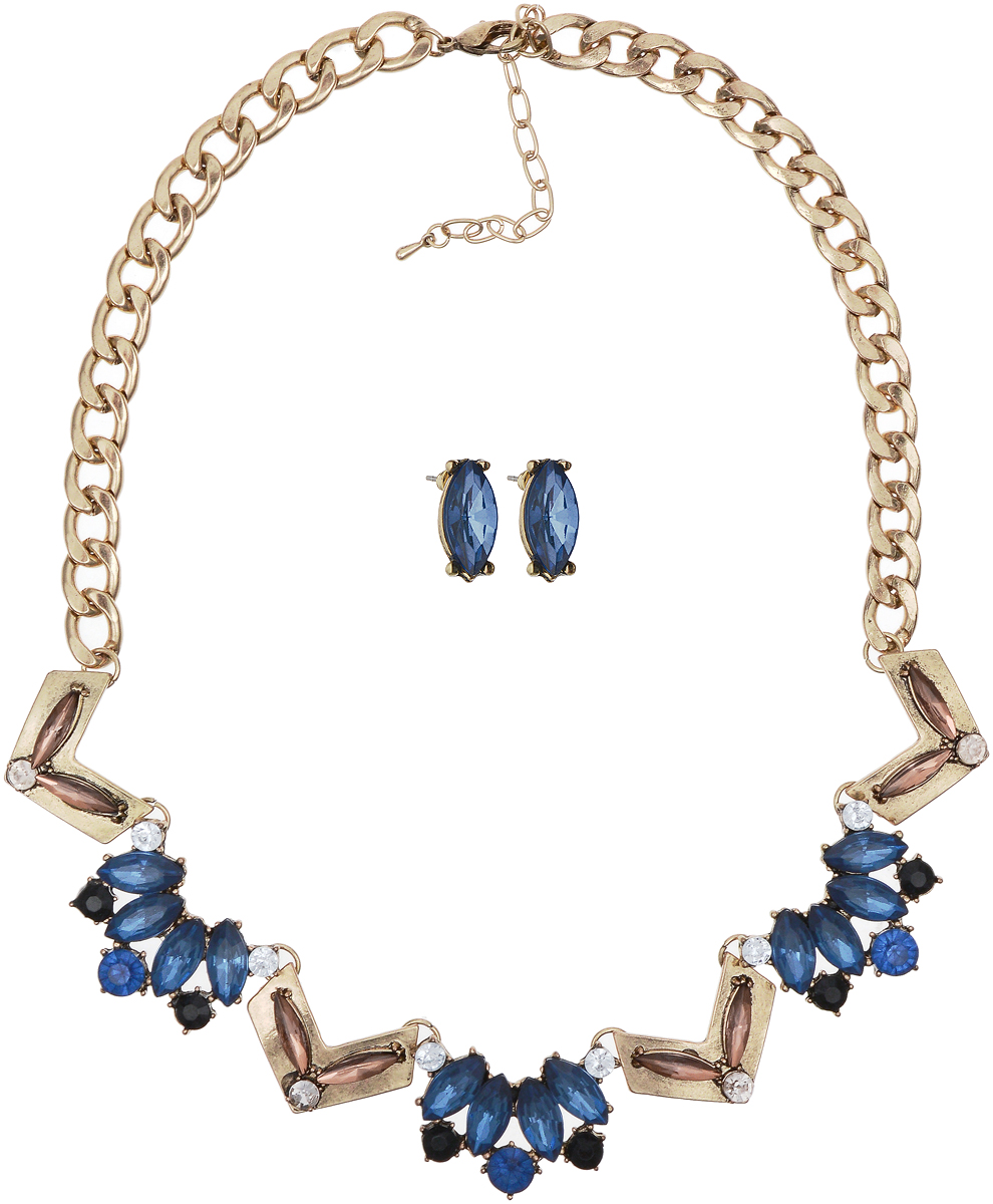 Ожерелье Inloveny, цвет: синий. 1121765