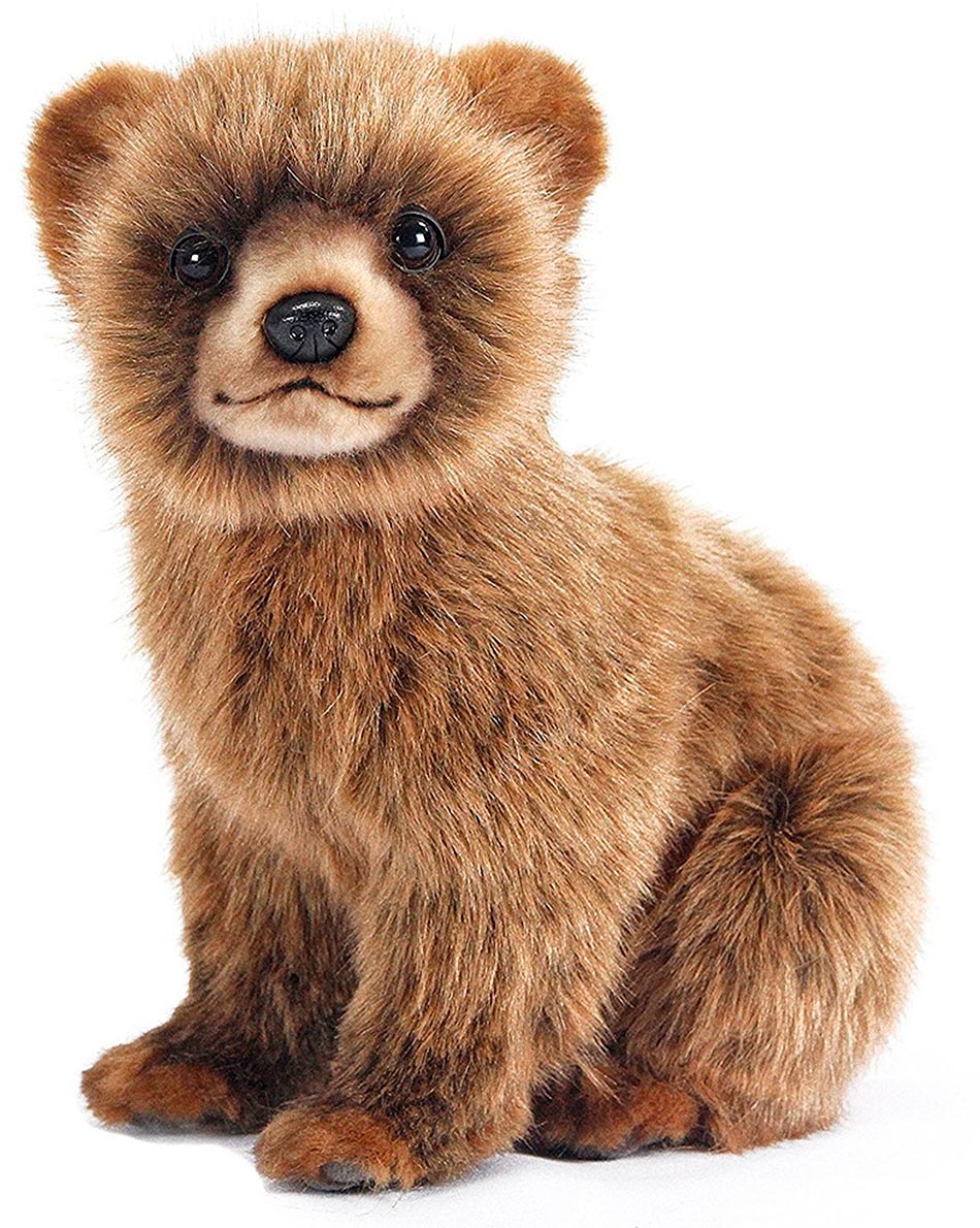 Hansa Мягкая игрушка Медвежонок цвет коричневый 24 см