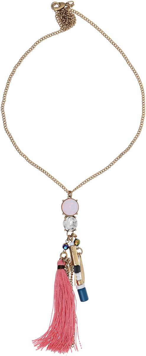 Ожерелье Inloveny, цвет: золотой, розовый. 1121782