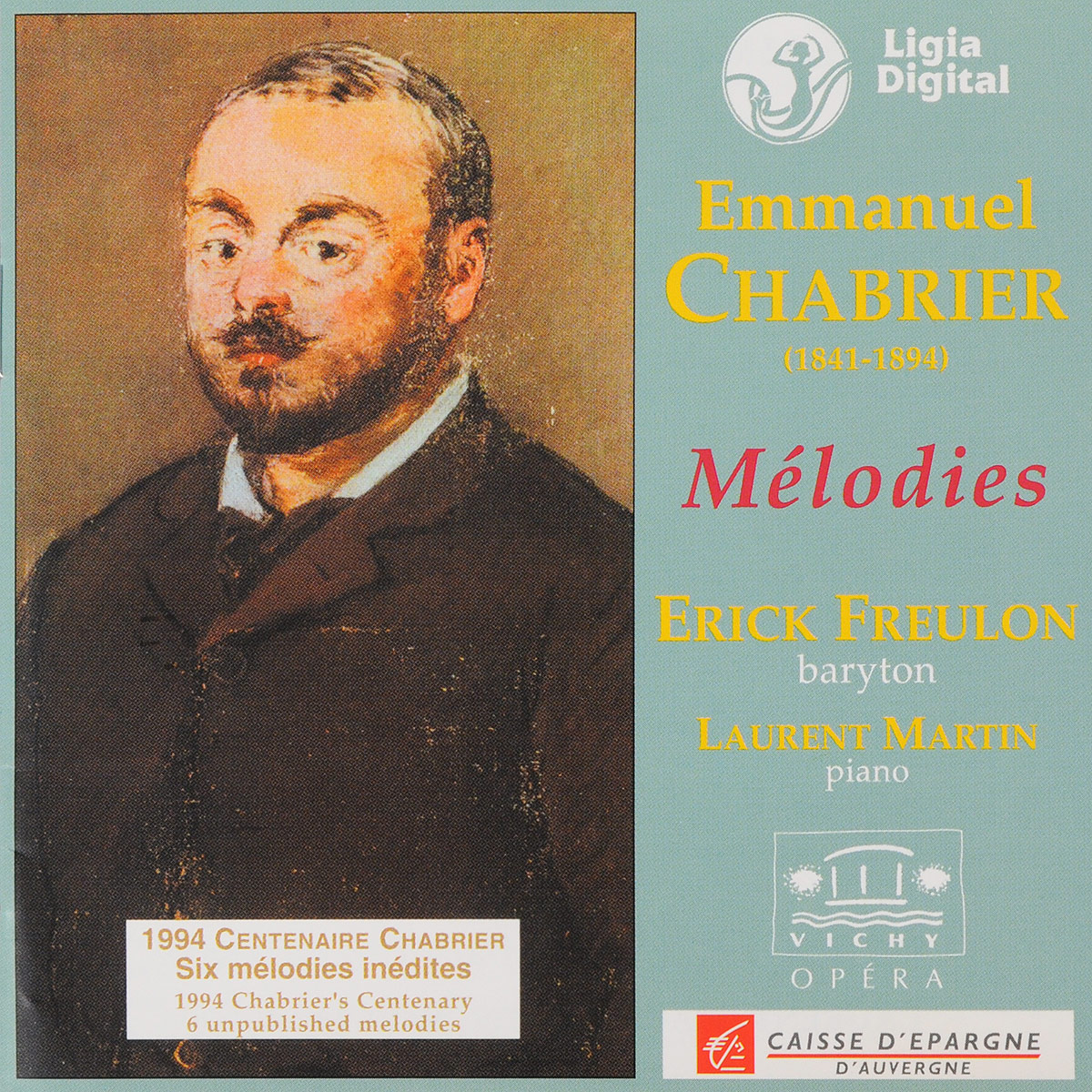 VARIOUS. CHABRIER / MELODIES. 1