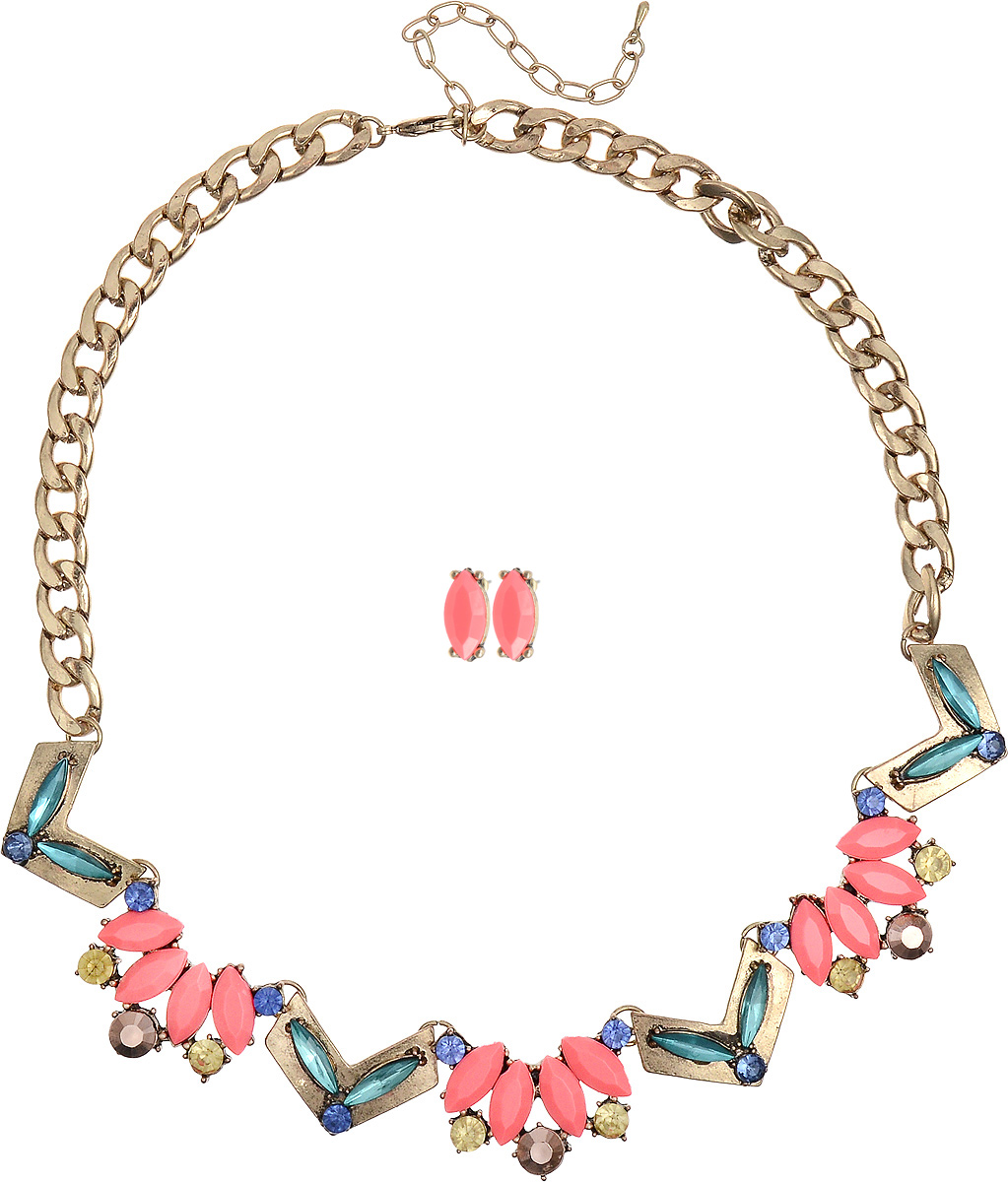 Ожерелье Inloveny, цвет: розовый. 1121778