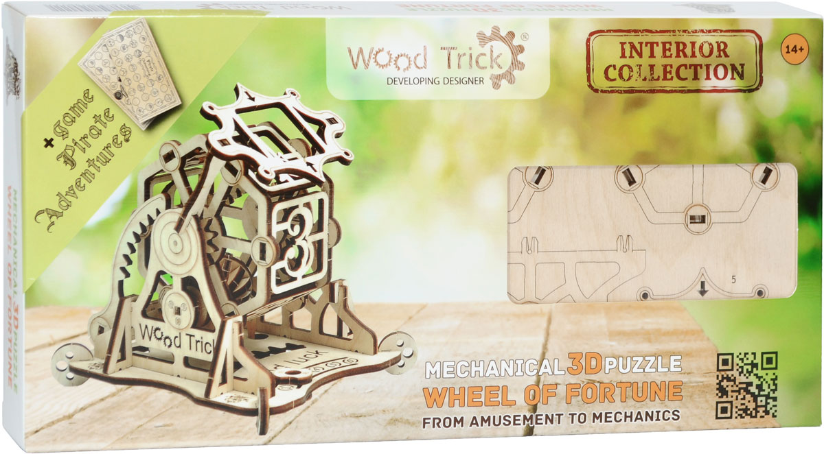 Wood Trick 3D Пазл Колесо фортуны с настольной игрой