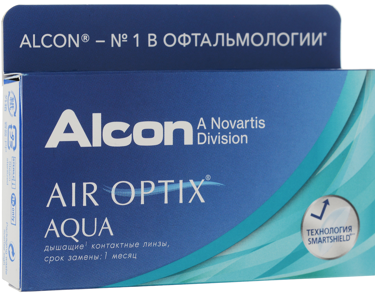 Аlcon контактные линзы Air Optix Aqua 6шт / -4.25 / 14.20 / 8.6/