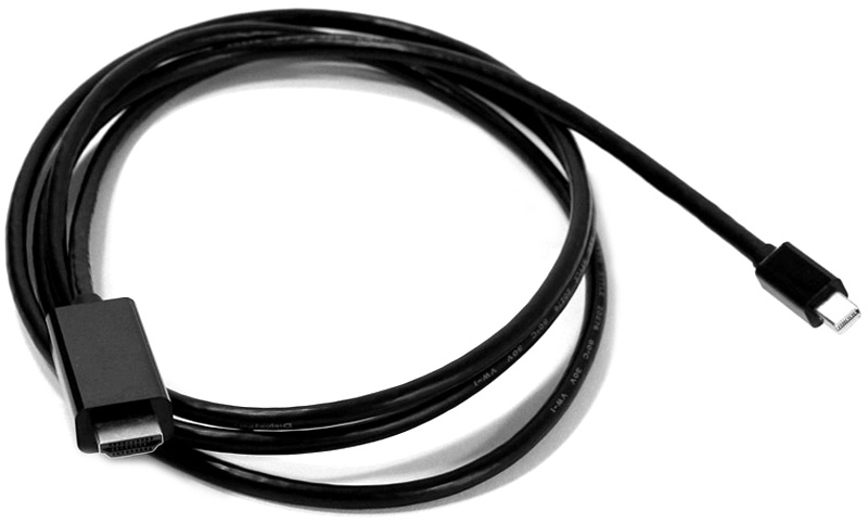 VCOM CG695-B, Black кабель-переходник Mini DisplayPort M - HDMI M (1,8 м)