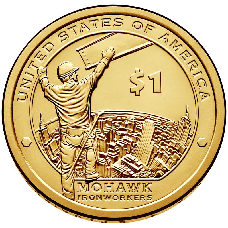 Монета номиналом 1 доллар 2015 США, Сакагавея