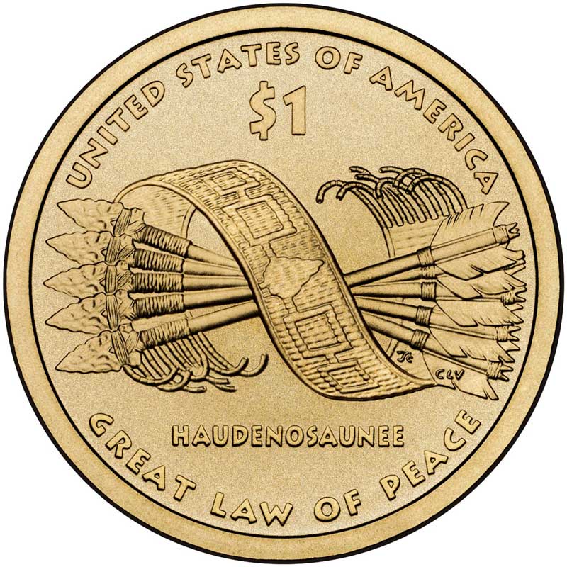 Монета номиналом 1 доллар 2010 США, Сакагавея