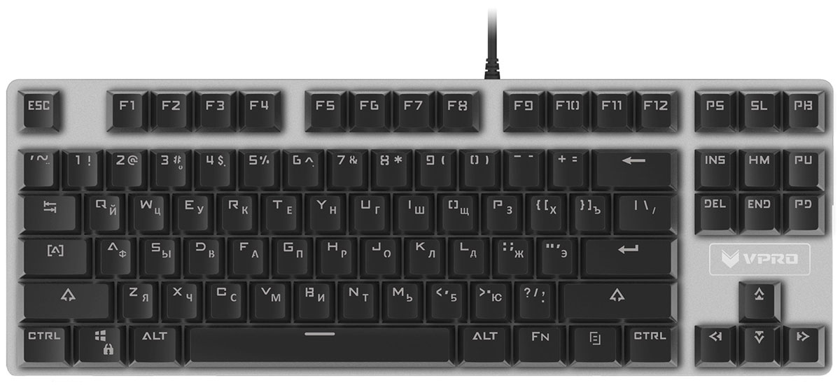Rapoo V500 Alloy игровая клавиатура клавиатура игровая rapoo rapoo v500 alloy blue switch механическая
