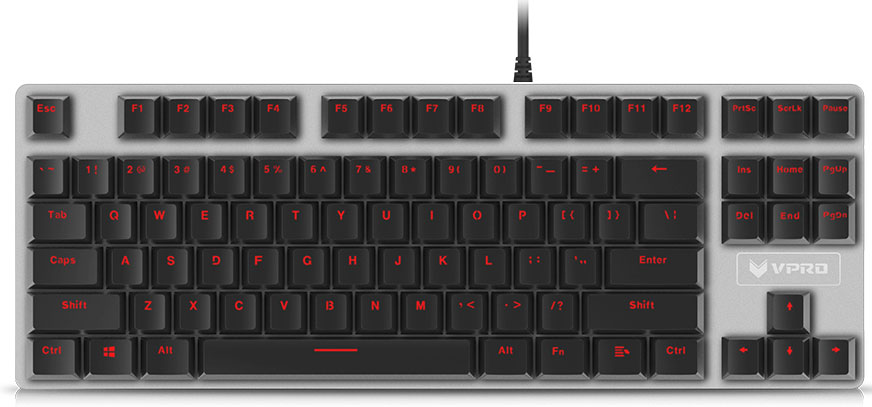 Rapoo V500S Alloy, Black игровая клавиатура игровая клавиатура rapoo v500s