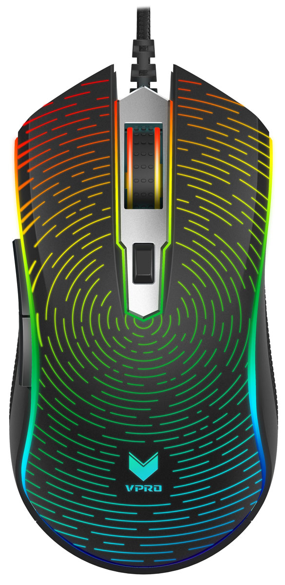 Rapoo V25S RGB, Black игровая мышь игровая мышь rapoo v25s rgb chroma