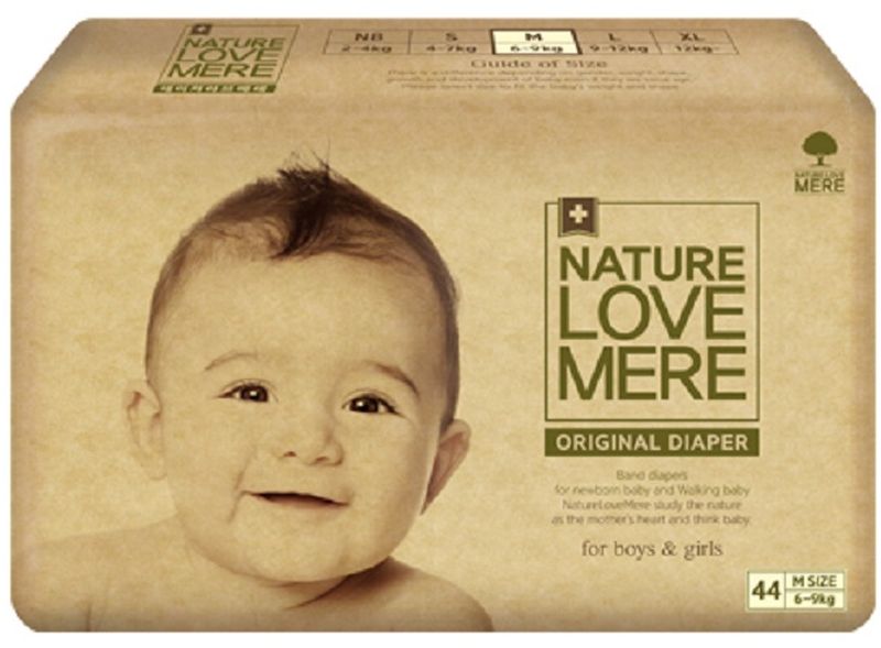 Nature Love Mere Подгузники Original Basic от 6 кг 44 шт