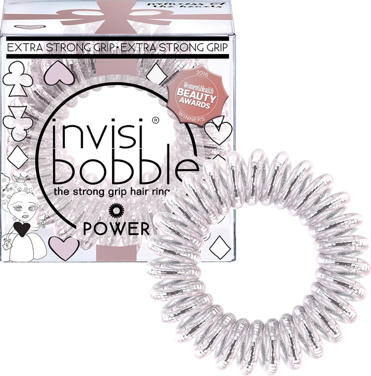 Invisibobble Резинка-браслет для волос Power Princess of the Hearts, 3 шт
